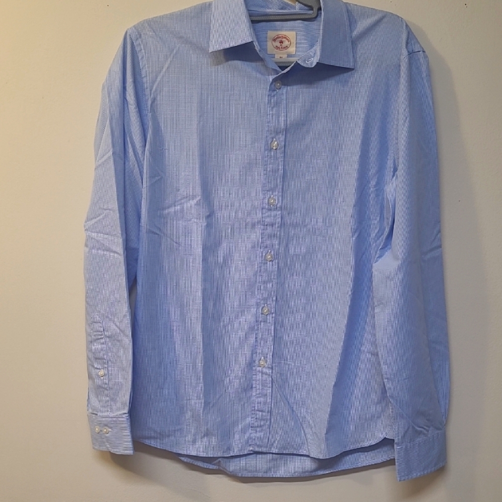 Brother Blue Dress Shirt with Subtle Patternfor men,s‎  zise m new no tag.